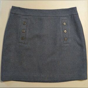 Blue and black skirt by Loft, size 12
